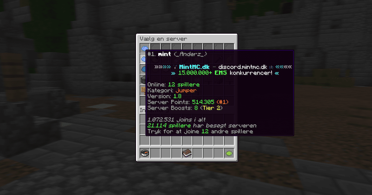 Server og Spiller Points 1